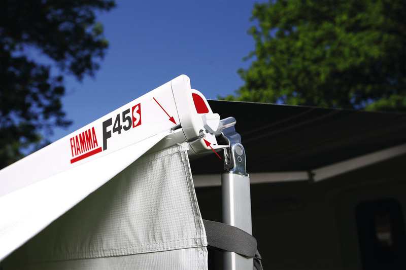 Markíza Fiamma F45S 3,75 m kráľovská modrá, titánový kryt