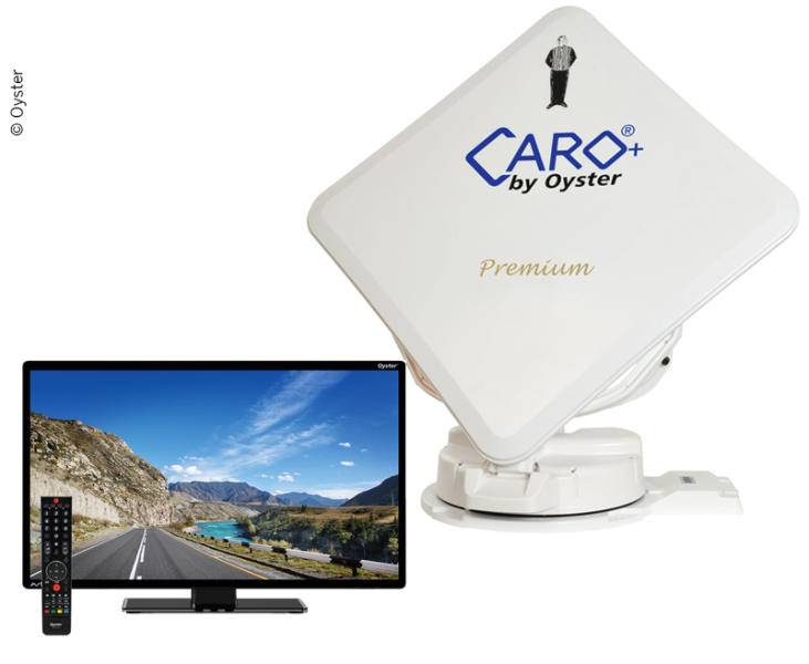 Plochá satelitná anténa Caro®+ Premium s 32" televízorom Oyster®