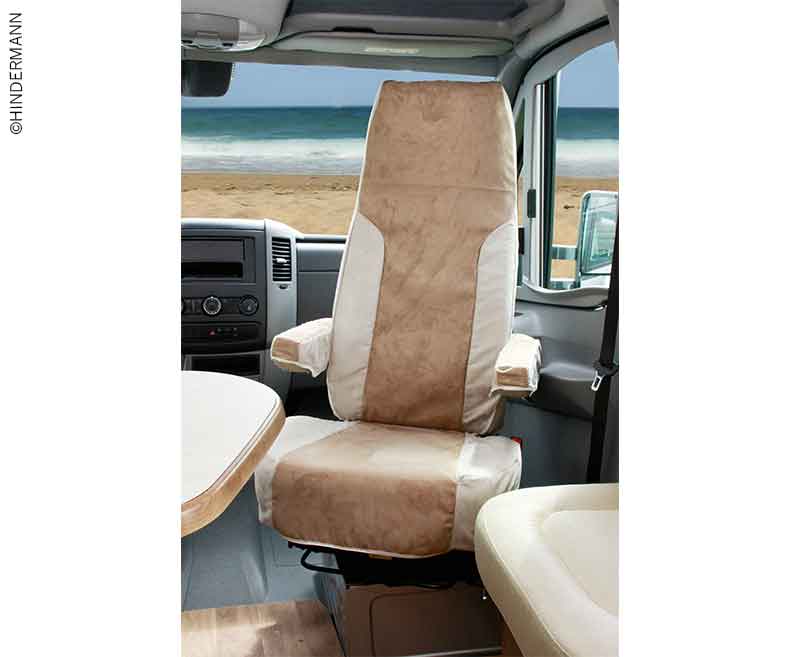 Dvojdielny poťah sedadiel (ISRI) pre model Ducato (2007/2014), béžový/pieskový