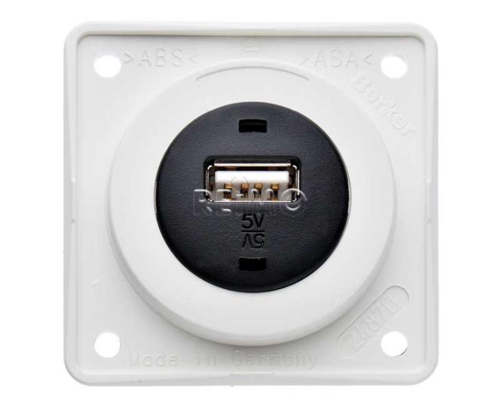 Panelový konektor USB, polarizovaný biely voľný