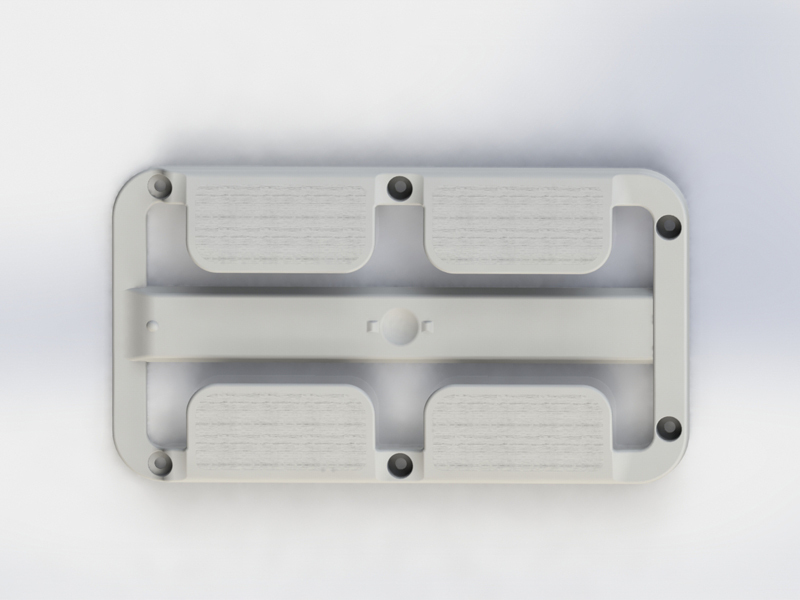 Držiak na poháre so stopkou - svetlosivý - sada 2 kusov