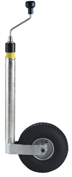 Automatické podporné koleso, ráfik z oceľového plechu, 260x85, 48 mm, pneumatiky plnené vzduchom