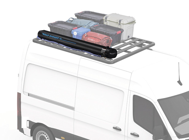 RoadShower - Hliníková solárna sprcha na montáž na strešný nosič</p>