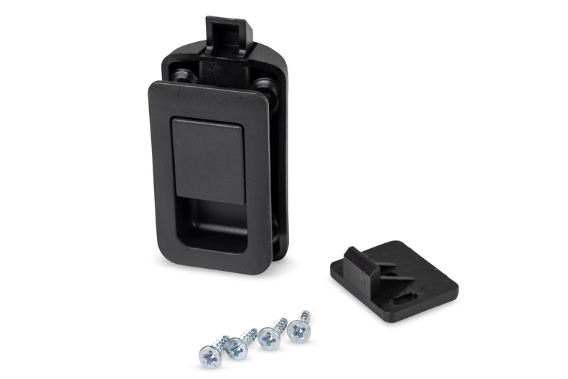 Západka 36 x 59 mm pre kľučky dverí 12 - 18 mm - matná čierna</p>