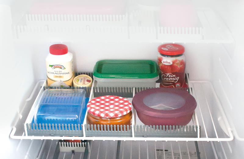 Lišty do špajze Purvario v súprave 8 kusov - svetlosivá/antracitová</p>