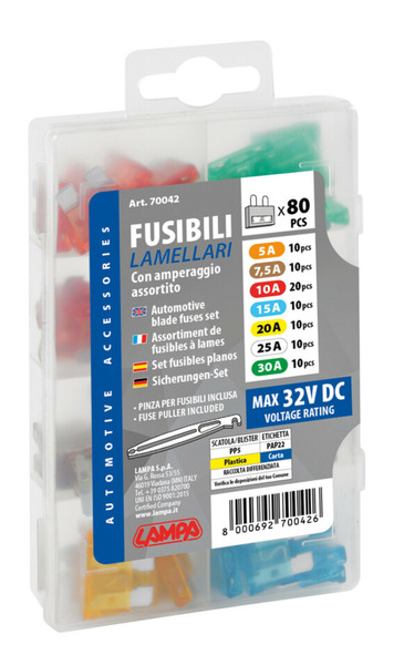 FKS poistky - rôzne prúdové prúdy - sada 80 kusov</p>