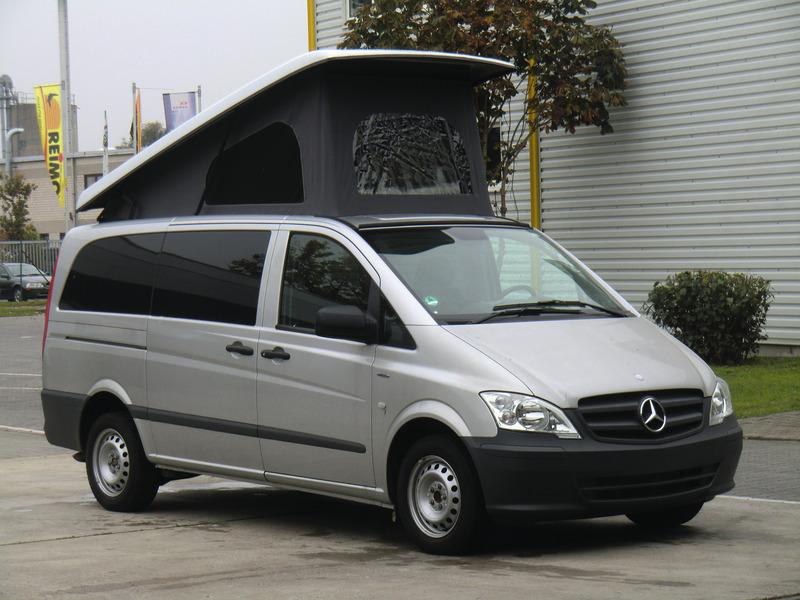 Mercedes Vito so zdvíhacím strešným oknom, rok výroby 04–14 a od roku 15, dlhá verzia, zdvihnutá predná časť