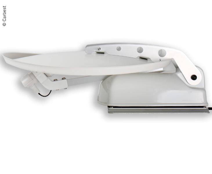 Anténa Carbest 60 DUO antracitová, 60 cm, 2 satelity+LCD displej