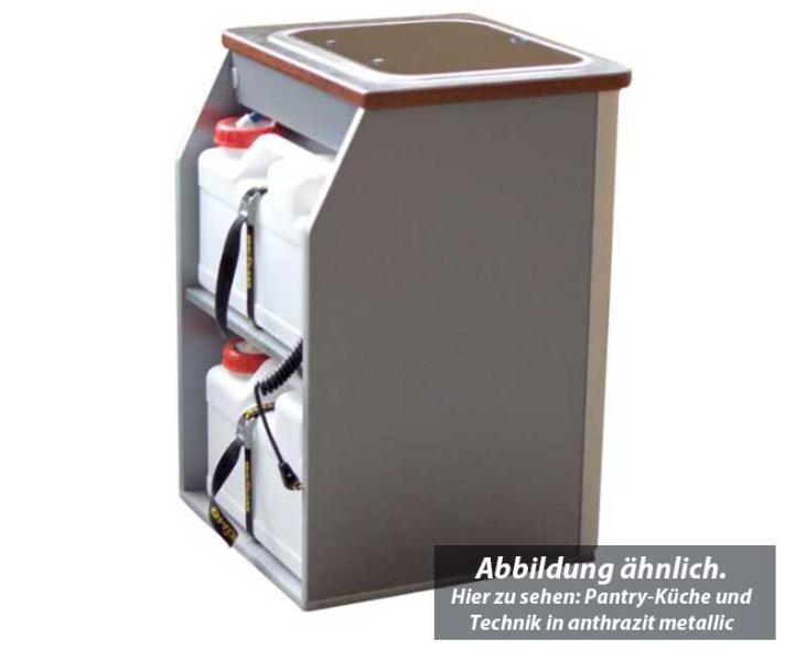 Multifunkčný kuchynský modul Pantry – strieborný lesk
