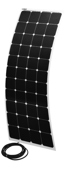 Ohybné solárne moduly „Power Panel Flex 160“ 12 V/160 W, 1460 × 540 × 3 mm, biele