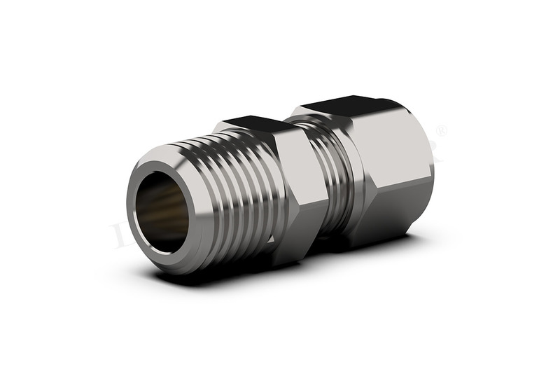 DREHMEISTER Priama skrutková spojka s rezaným krúžkom – 1/4" závit na 8 mm rúrkovú spojku