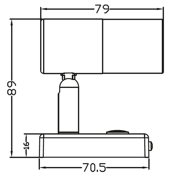 12 V LED reflektor s dotykovým spínačom a USB portom v základni</p>