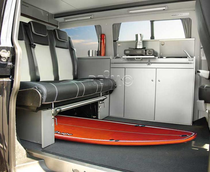 Séria nábytku Cityvan, antracitová farba pre VW T5 kR – stavebnicová sada