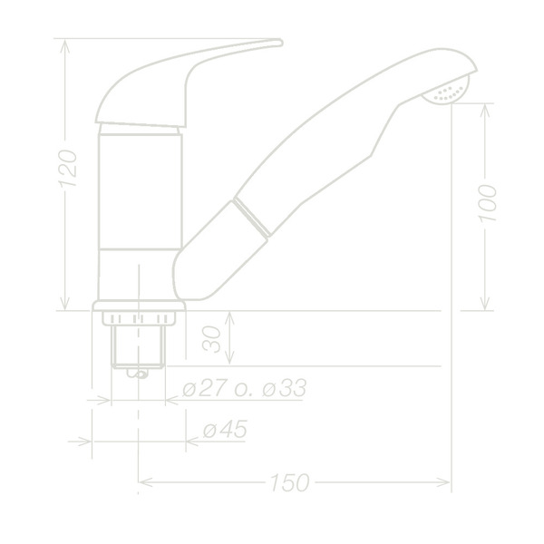 Jednopáková vodovodná batéria KAMA - 360° otočný výtok</p>