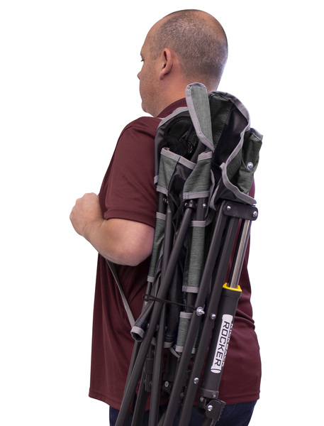 Skladacia stolička Kickback Rocker - sivá</p>