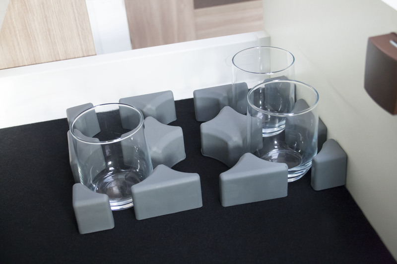 Purvario držiak na poháre/šálky nízky - sada 6 kusov</p>