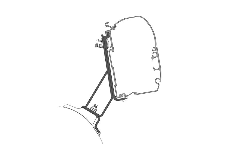 Súprava markízy PSA F45s s adaptérom - Polárna biela / kráľovská sivá</p>