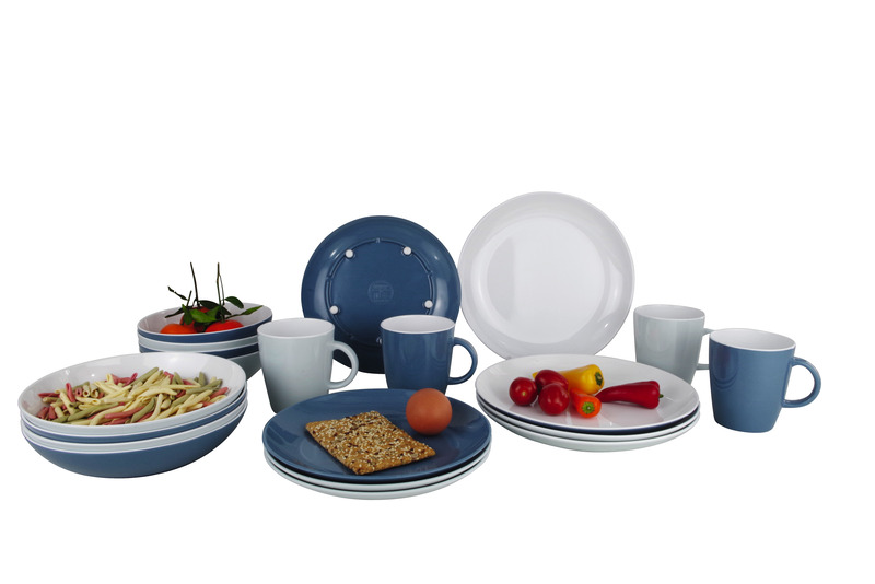 Melamínová súprava riadu LAVENDEL, 16-dielna, protišmyková