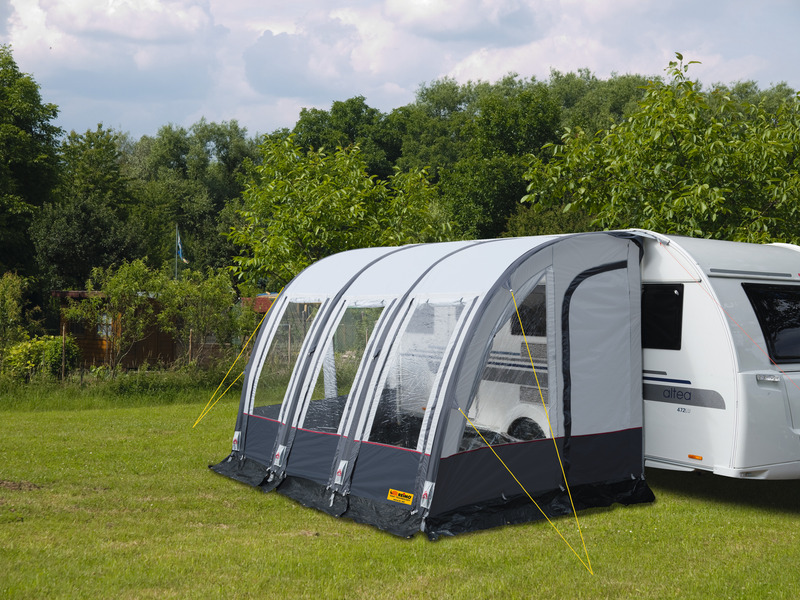 Markíza pre karavany Rimini Air 390 s rýchloupínacím vzduchovým rámom</p>