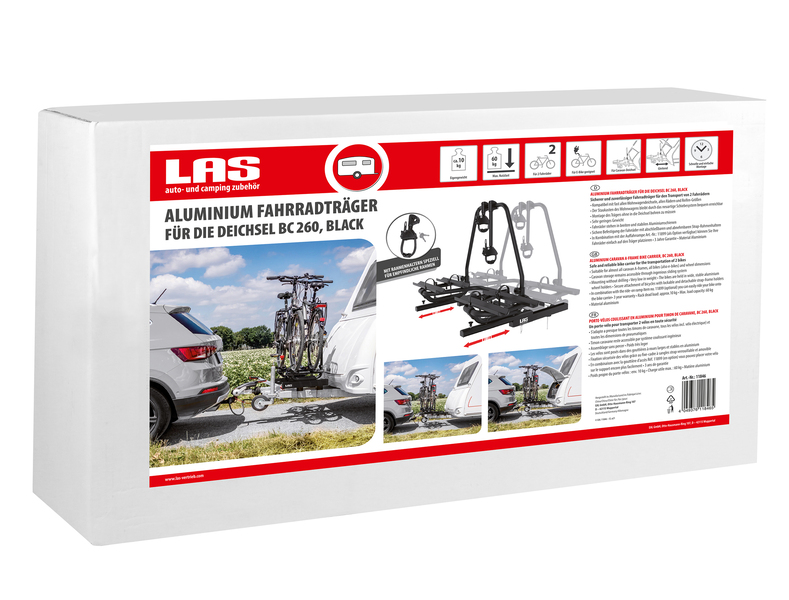 LAS nosič bicyklov BC260 pre 2 bicykle, čierny