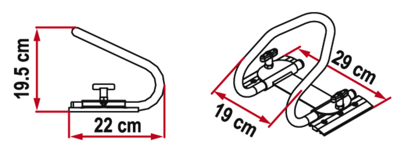 MotoWheel Chock Rear - Blokovací systém pre zadné koleso