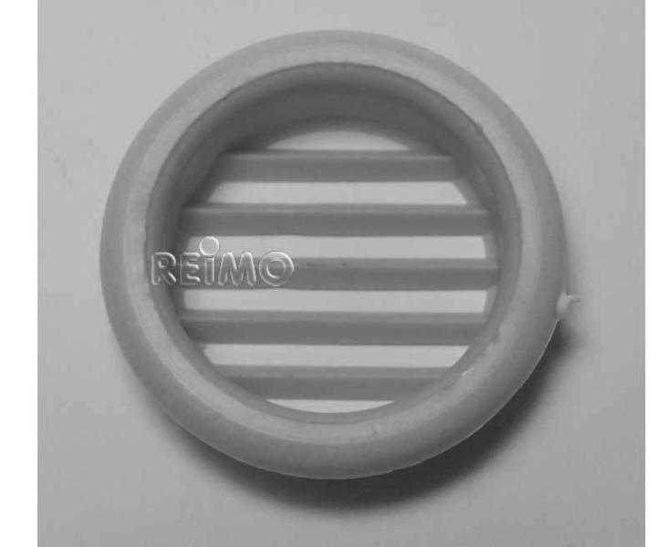 Ventilačná mriežka do nábytku – 32 mm – okrúhla – sivá