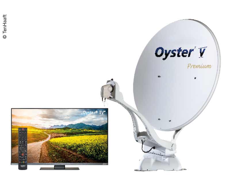 Satelitný systém Oyster® V 85 SKEW Premium vrátane 24" TV Oyster®