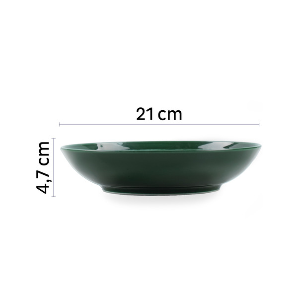 Porcelánová magnetická miska na jedlo - Lesná zelená</p>
