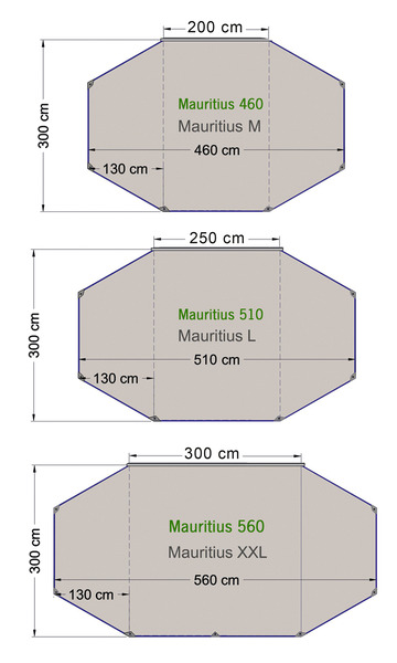 Slnečná plachta RE-TENT Mauritius 460