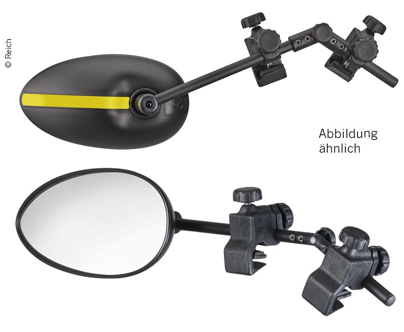 Zrkadlo s klipom Speed Fix XXL s plochým sklom - sada 2 ks