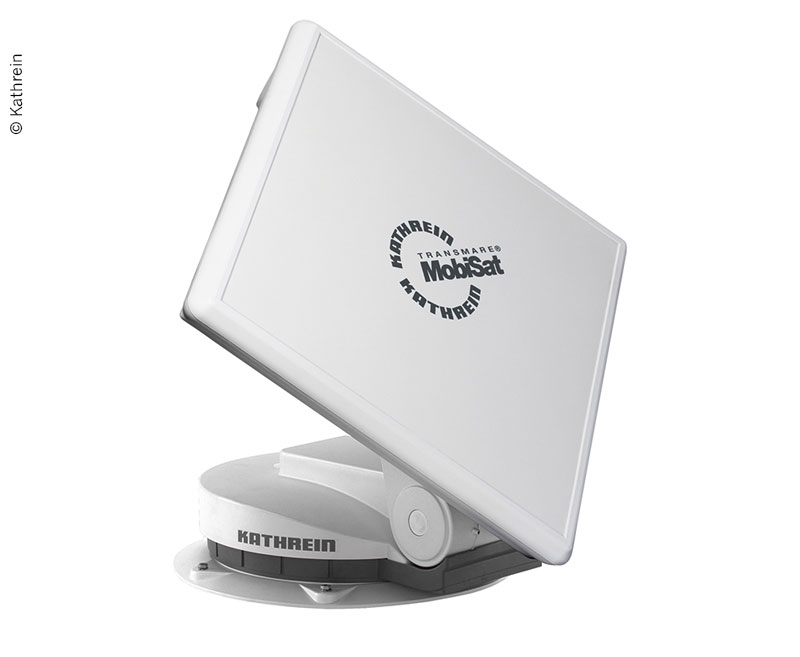 Kempingový satelitný systém Kathrein CAP 650 GPS s plochou satelitnou anténou
