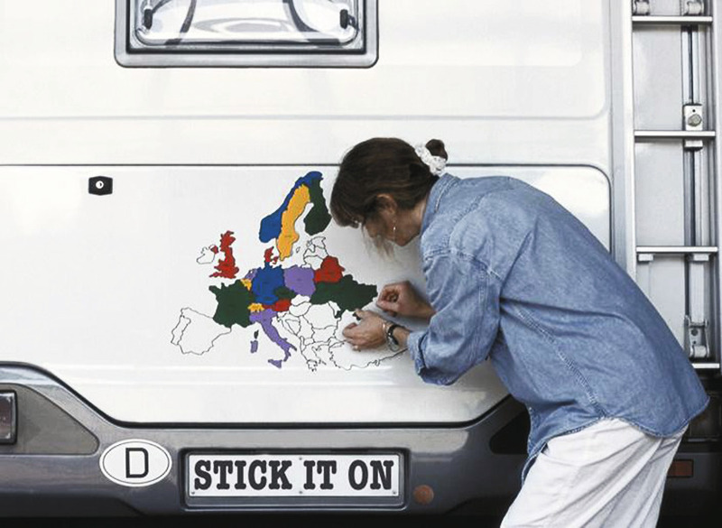 Sada nálepiek s motívom Európy