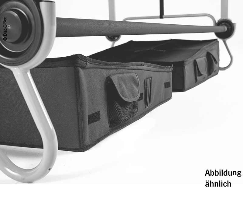 Zásuvka na nohy v čiernej farbe pre postele Disc-O-Bed L a XL, čierna