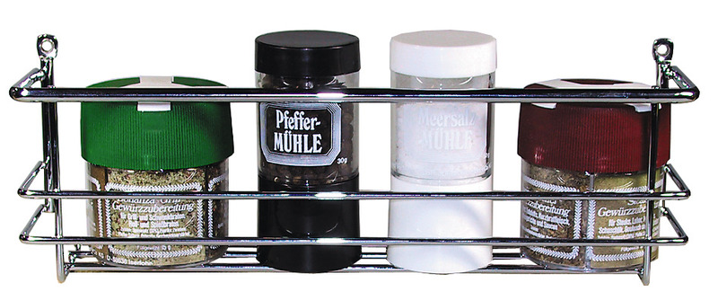 Spice rack, chromed