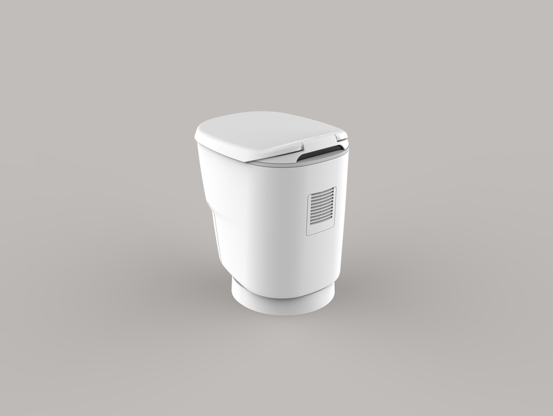 Clesana C1 - Bezvodá toaleta s okrúhlym podstavcom