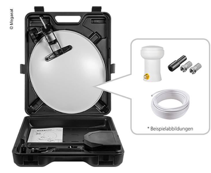 Kempingový kufor w.LNB+kabel