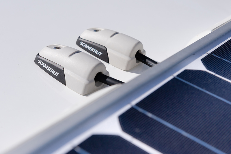 Strešný kanál Scanstrut plastový 6-10 mm - horizontálny - svetlosivý</p>