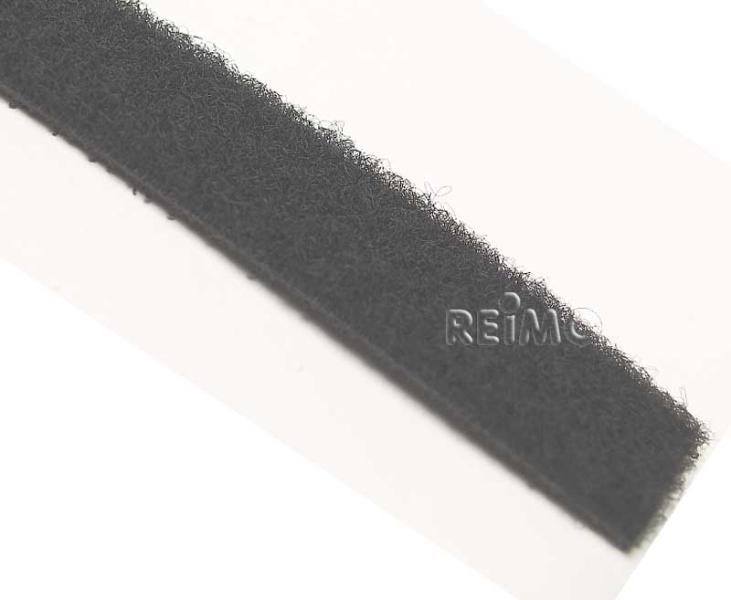 Suchý zips – časť s chumáčikmi – šírka 10 mm – sivá – 5 m