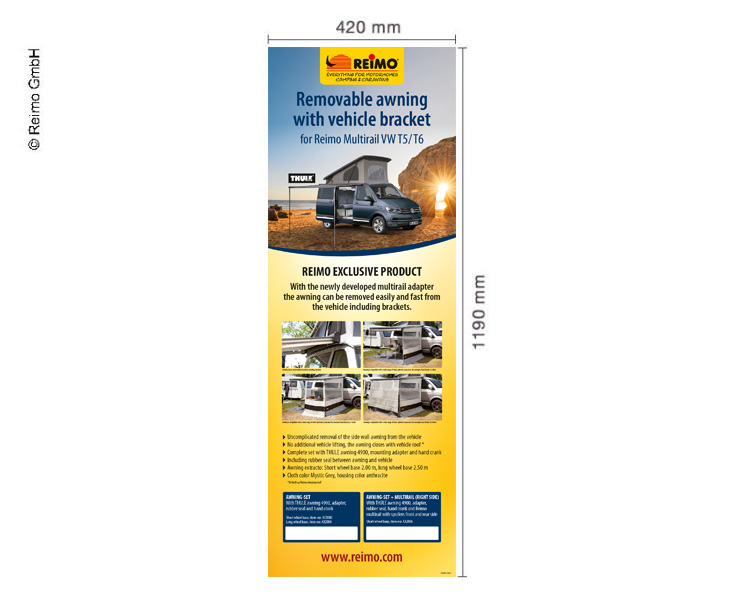 Motív plagátu: T5 Multirail Adapter Thule, UK, rozmery 420x1189mm