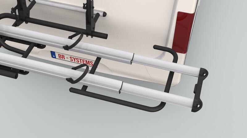 Nosič bicyklov BR-Systems BIKE GLIDE pre 2 bicykle, do 60 kg</p>