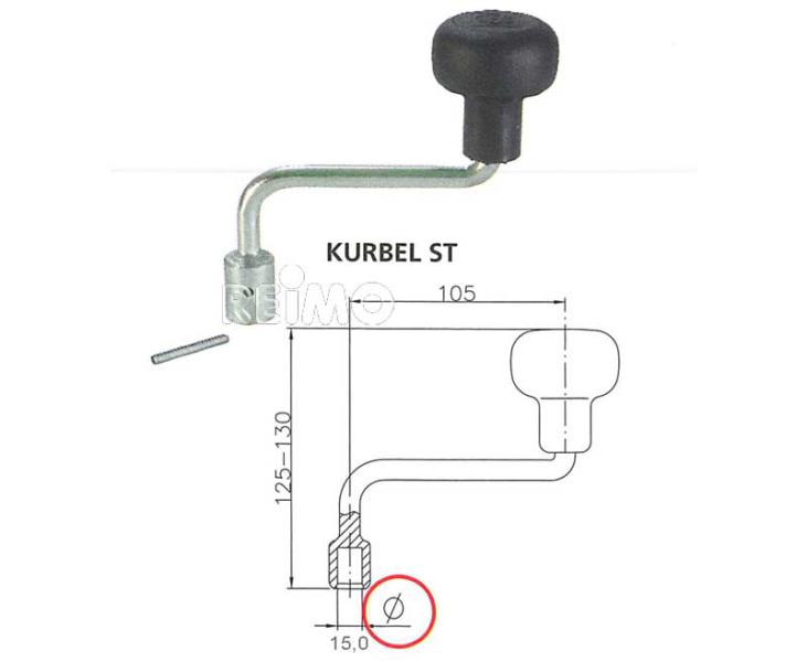 Kľučka pre oporné koleso pre ST48