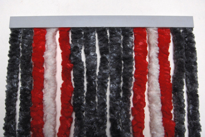 Fleecový záves 100x200cm sivý/biely na markízu alebo balkónové dvere