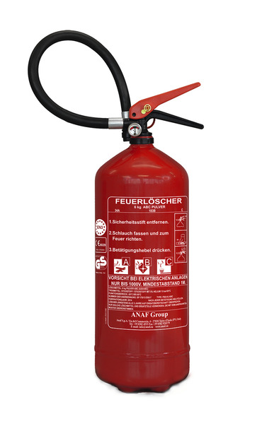 ABC Fire extinguisher with pressure indicator - 6 KG