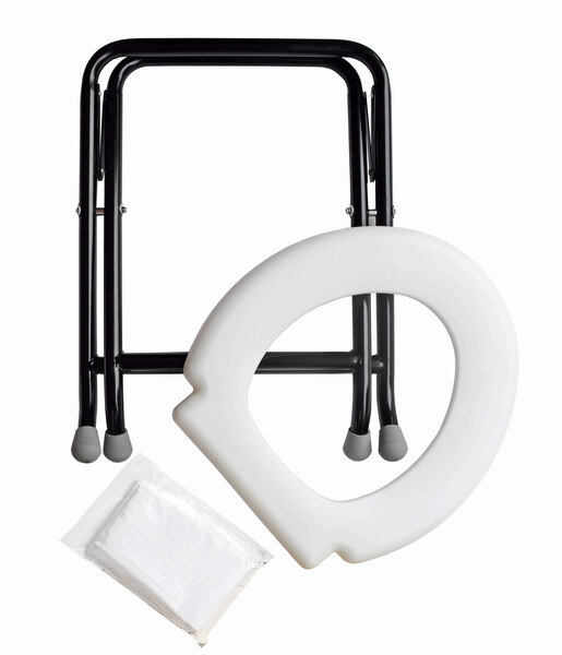 Skladací záchod - biele sedadlo</p>