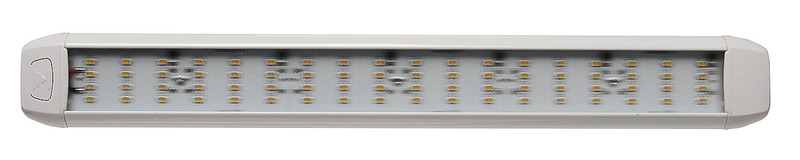 72 LEDs 368x45x10 mm, 12V white, 2 switches