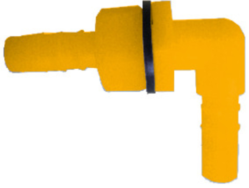 Uhlové skrutkové spojenie s prepážkou