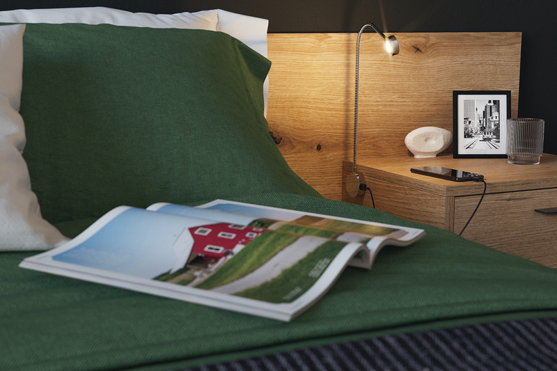 LED svetlo na husom krku - flexibilné svetlo na čítanie - 12 V 1,4 W</p>