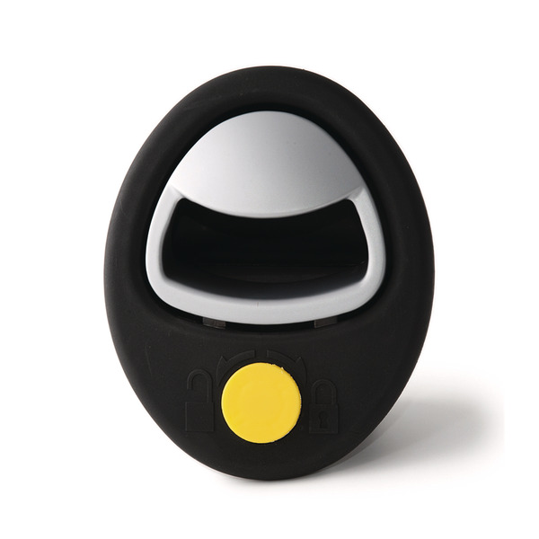 Zámok na klopu batožiny MAGIC čierny, strieborná lakovaná rukoväť