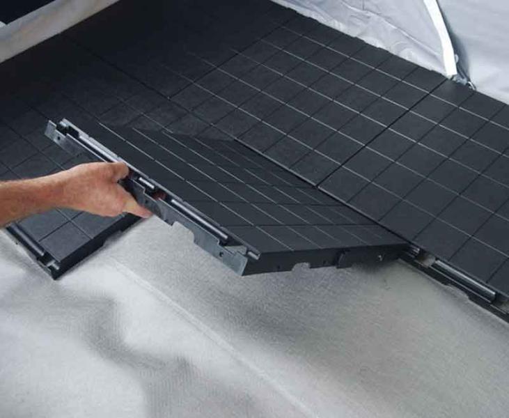 Predný prvok podlahovej krytiny Ikafloor skosený