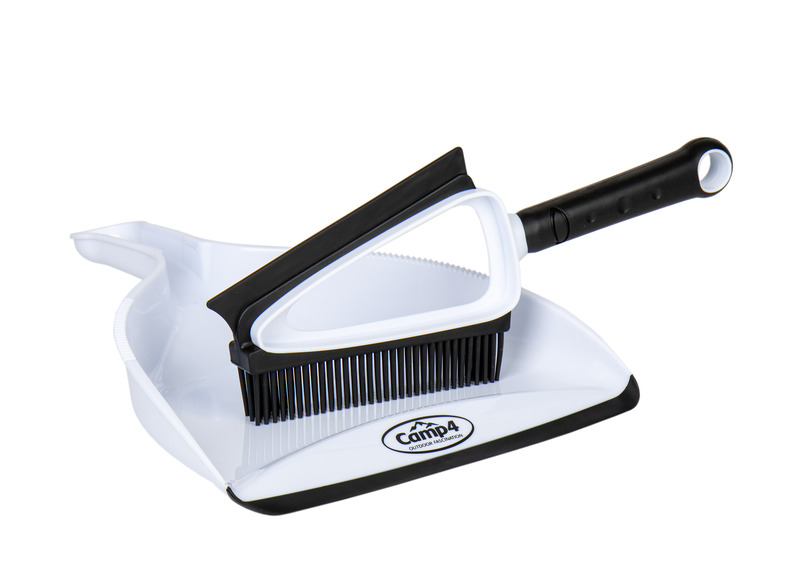 Silikónová súprava ručnej kefy a lopatky na prach - biela / čierna</p>